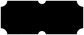 Black chalkboard vinyl decal rectangle with rounded ticket cutouts along edges