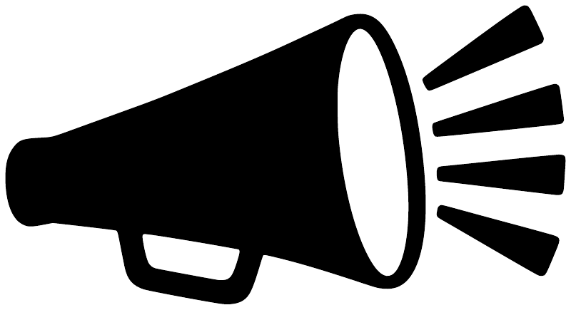 CheerleadingCX001 - Cheer Megaphone Burst; preview rendered from the saved vector PDF