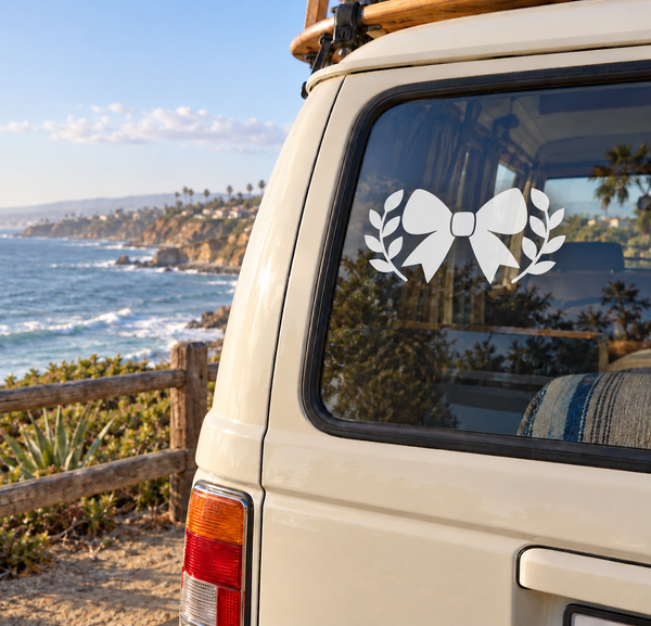 CheerleadingCX007 - Cheer Laurel Bow; illustrative application of the exact PDF artwork