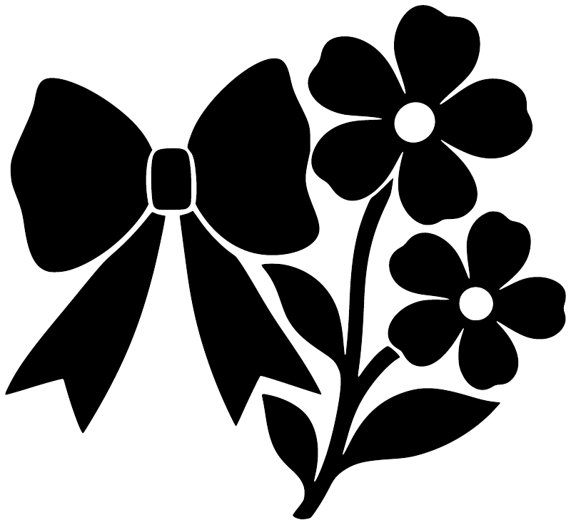 CheerleadingCX013 - Cheer Wildflower Bow; preview rendered from the saved vector PDF