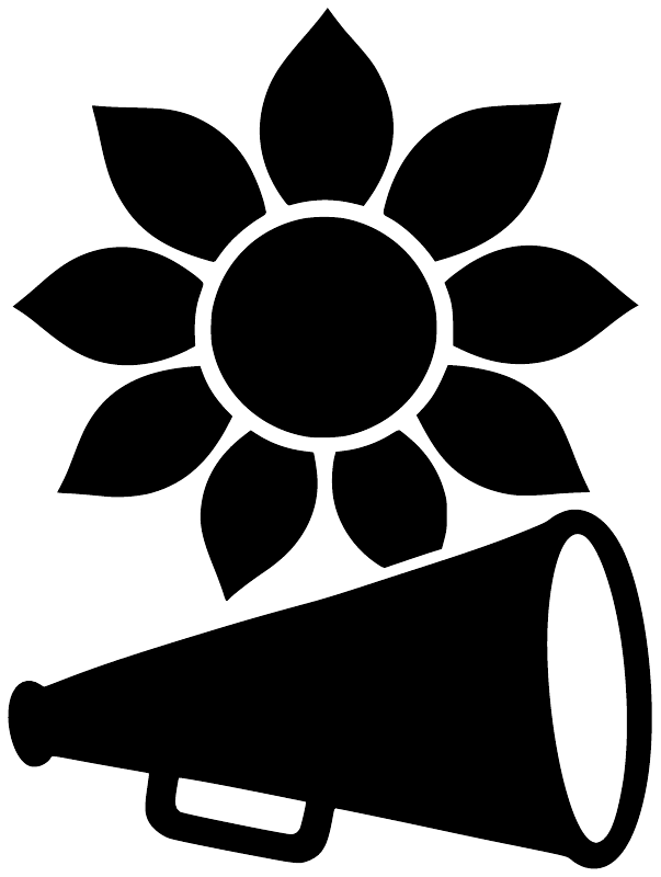 CheerleadingCX014 - Cheer Sunflower Voice; preview rendered from the saved vector PDF