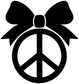 CheerleadingCX020 - Cheer Peace Bow; preview rendered from the saved vector PDF