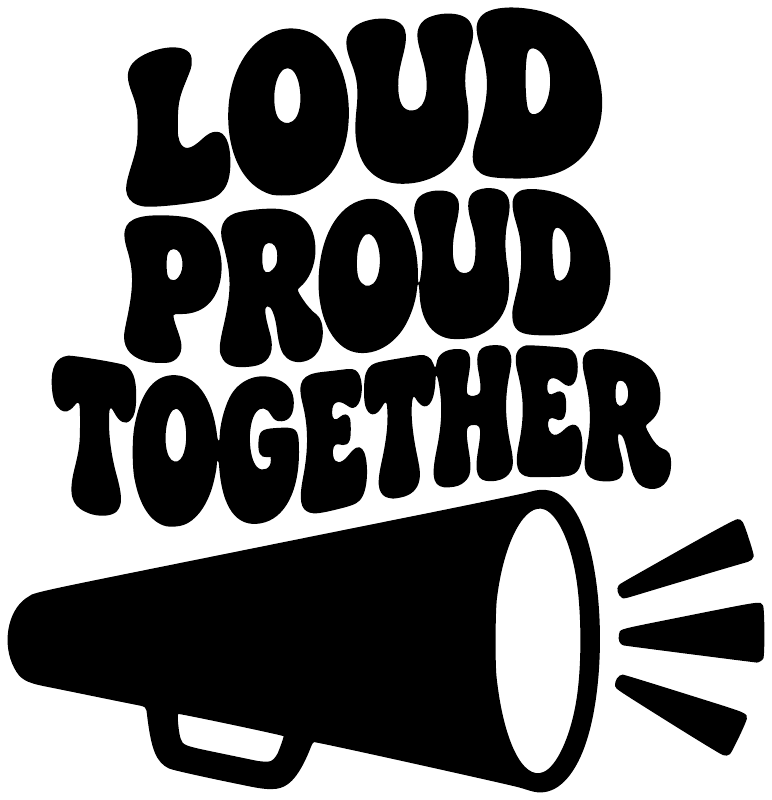 CheerleadingCX027 - Loud Proud Together; preview rendered from the saved vector PDF