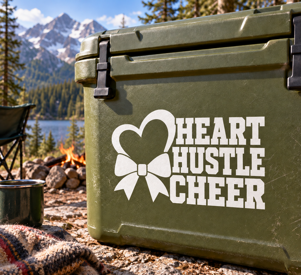 CheerleadingCX028 - Heart Hustle Cheer; illustrative application of the exact PDF artwork