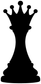 ChessCX003 - Chess Queen Radiance; preview rendered from the saved vector PDF