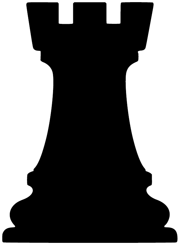 ChessCX004 - Chess Rook Stronghold; preview rendered from the saved vector PDF