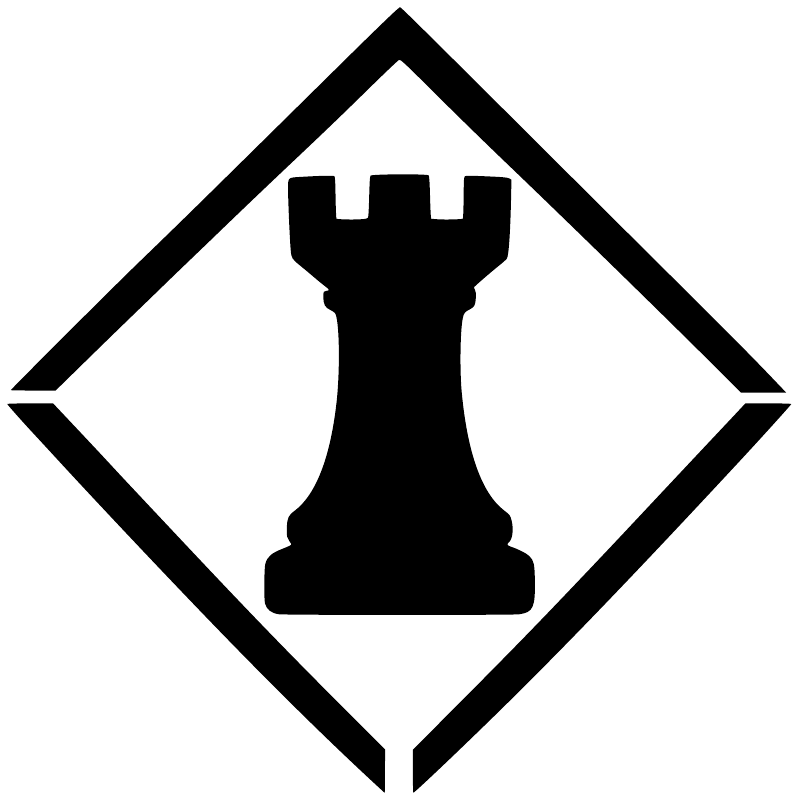 ChessCX010 - Chess Rook Diamond; preview rendered from the saved vector PDF