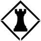 ChessCX010 - Chess Rook Diamond; preview rendered from the saved vector PDF