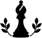 ChessCX011 - Chess Bishop Laurel; preview rendered from the saved vector PDF
