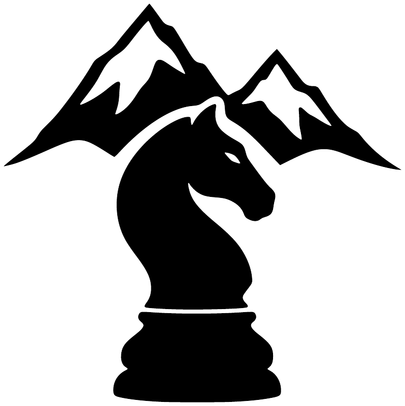 ChessCX013 - Chess Knight Mountain; preview rendered from the saved vector PDF