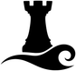 ChessCX015 - Chess Rook Wave; preview rendered from the saved vector PDF