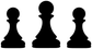ChessCX024 - Chess Three Pawns; preview rendered from the saved vector PDF