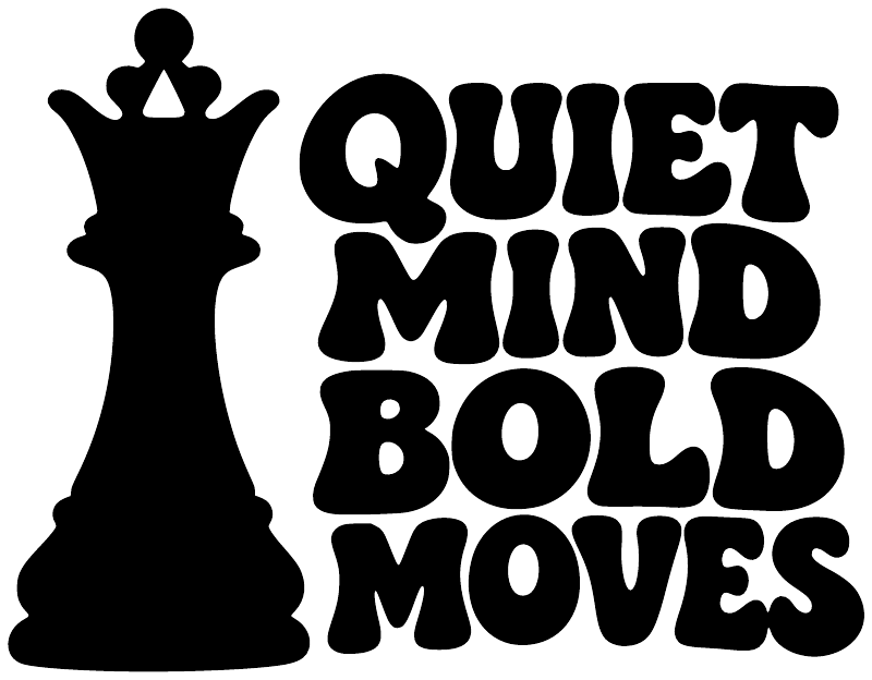 ChessCX027 - Quiet Mind Bold Moves; preview rendered from the saved vector PDF
