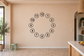 Orbit clock numeral vinyl decal (ClockfaceCX020) with numbered circles 1–12
