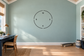 Split-ring vinyl clockface decal with black circle and numbers 12, 3, 6, 9