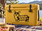 Vinyl decal: black corgi with “CORGI DAD” text and heart graphic