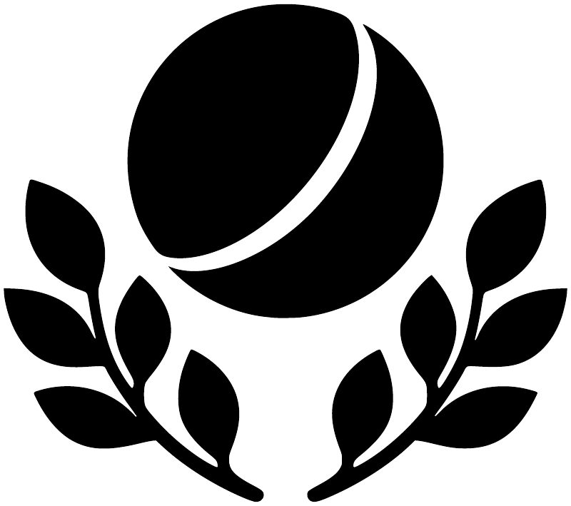 CricketCX008 - Cricket Ball Laurel; preview rendered from the saved vector PDF