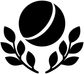 CricketCX008 - Cricket Ball Laurel; preview rendered from the saved vector PDF