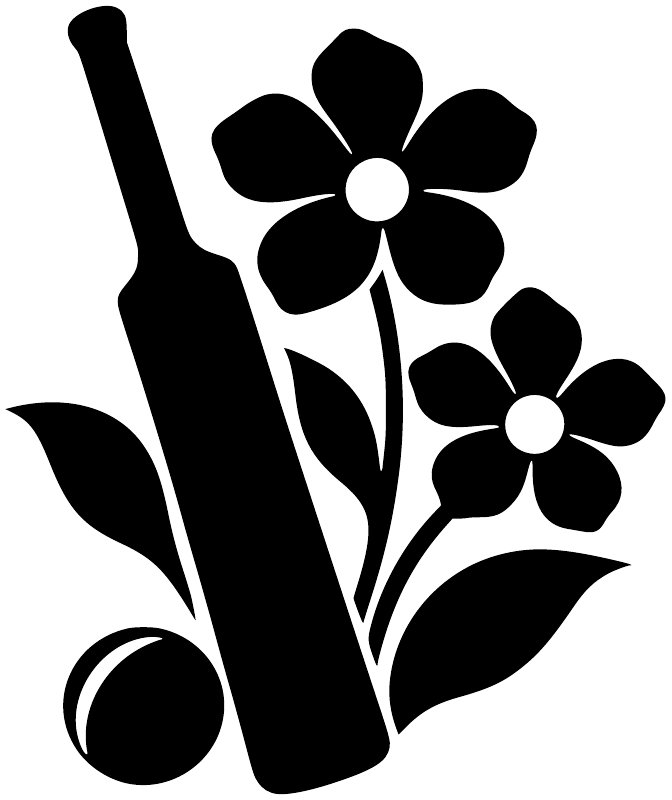 CricketCX012 - Cricket Bat Wildflower; preview rendered from the saved vector PDF