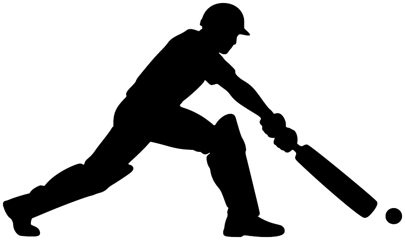 CricketCX021 - Cricket Forward Drive; preview rendered from the saved vector PDF
