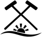 CroquetCX014 - Croquet Beach Mallets; preview rendered from the saved vector PDF