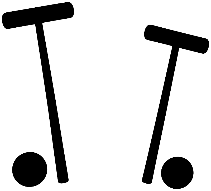 CroquetCX021 - Croquet Garden Pair; preview rendered from the saved vector PDF