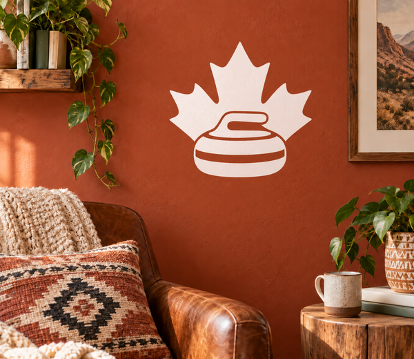 CurlingCX015 - Curling Maple Sweep; illustrative application of the exact PDF artwork