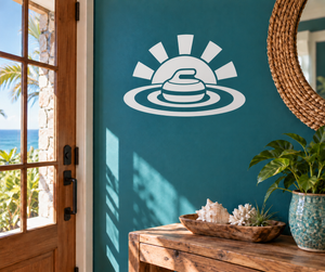 CurlingCX025 - Curling Sunset House; illustrative application of the exact PDF artwork