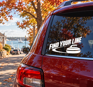 CurlingCX029 - Find Your Line; illustrative application of the exact PDF artwork