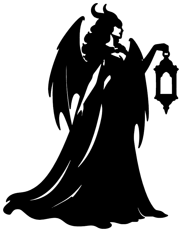 DemonCX007 — Gothic Watcher ; preview rendered from the saved vector PDF