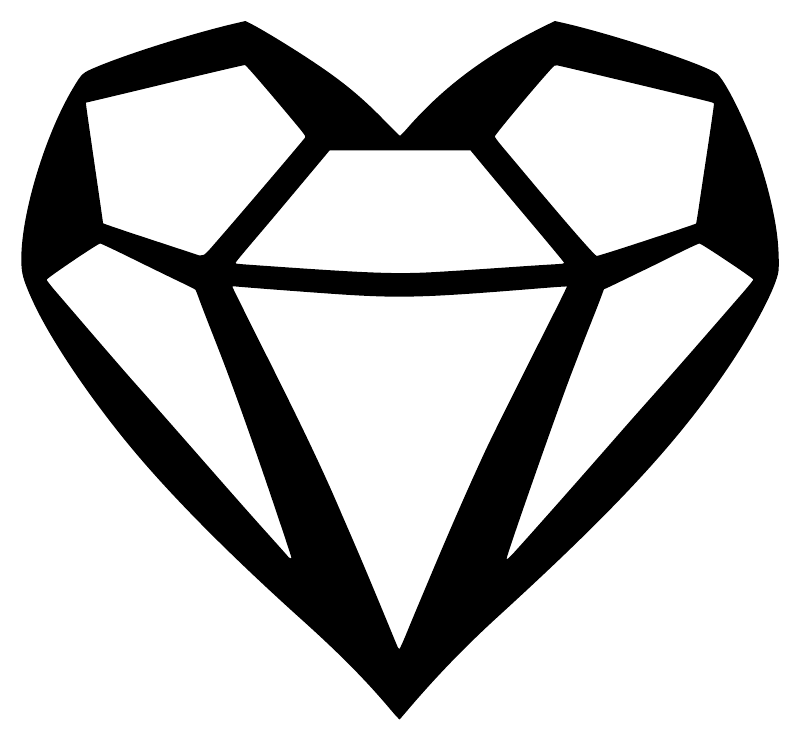 DiamondCX003 — Diamond Heart ; preview rendered from the saved vector PDF