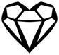 DiamondCX003 — Diamond Heart ; preview rendered from the saved vector PDF