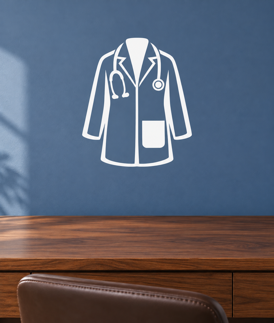 DoctorCX006 — Doctor's Coat; illustrative application of the exact PDF artwork