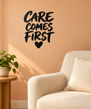 DoctorCX008 — Care Comes First; illustrative application of the exact PDF artwork