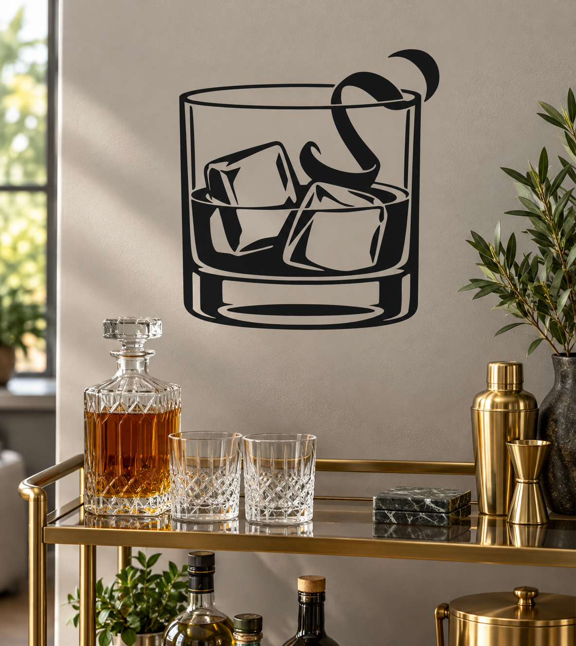 DrinkCX005 - Old Fashioned; illustrative application of the exact PDF artwork
