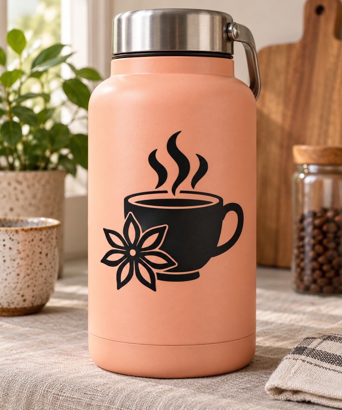 DrinkCX015 - Chai Steam; illustrative application of the exact PDF artwork