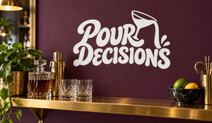 DrinkCX028 - Pour Decisions; illustrative application of the exact PDF artwork