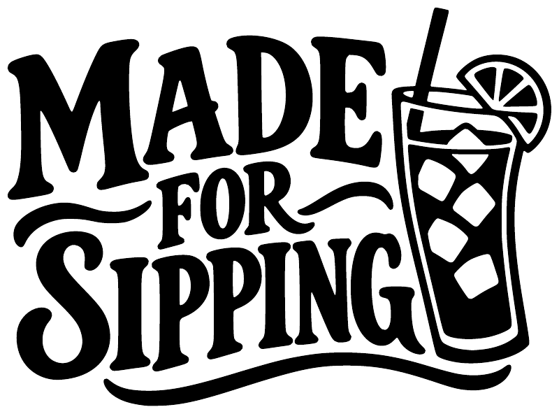 DrinkCX029 - Made for Sipping ; preview rendered from the saved vector PDF