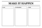 White dry-erase task board closeup with header and three empty boxes: To Do, In Progress, Done