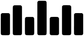 Vinyl decal sheet with black equalizer-style bar blocks
