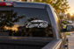Electric Miles EV vinyl decal sticker on car rear window