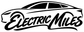 Electric Miles vinyl decal graphic with car silhouette