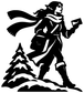 ElfCX016 — Winter Scarf Messenger ; preview rendered from the saved vector PDF