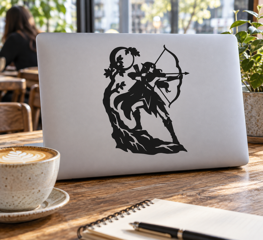 ElfCX020 — Wildwood Archer; illustrative application of the exact PDF artwork