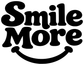 Smile More vinyl decal close-up, bold black lettering and smiling arc