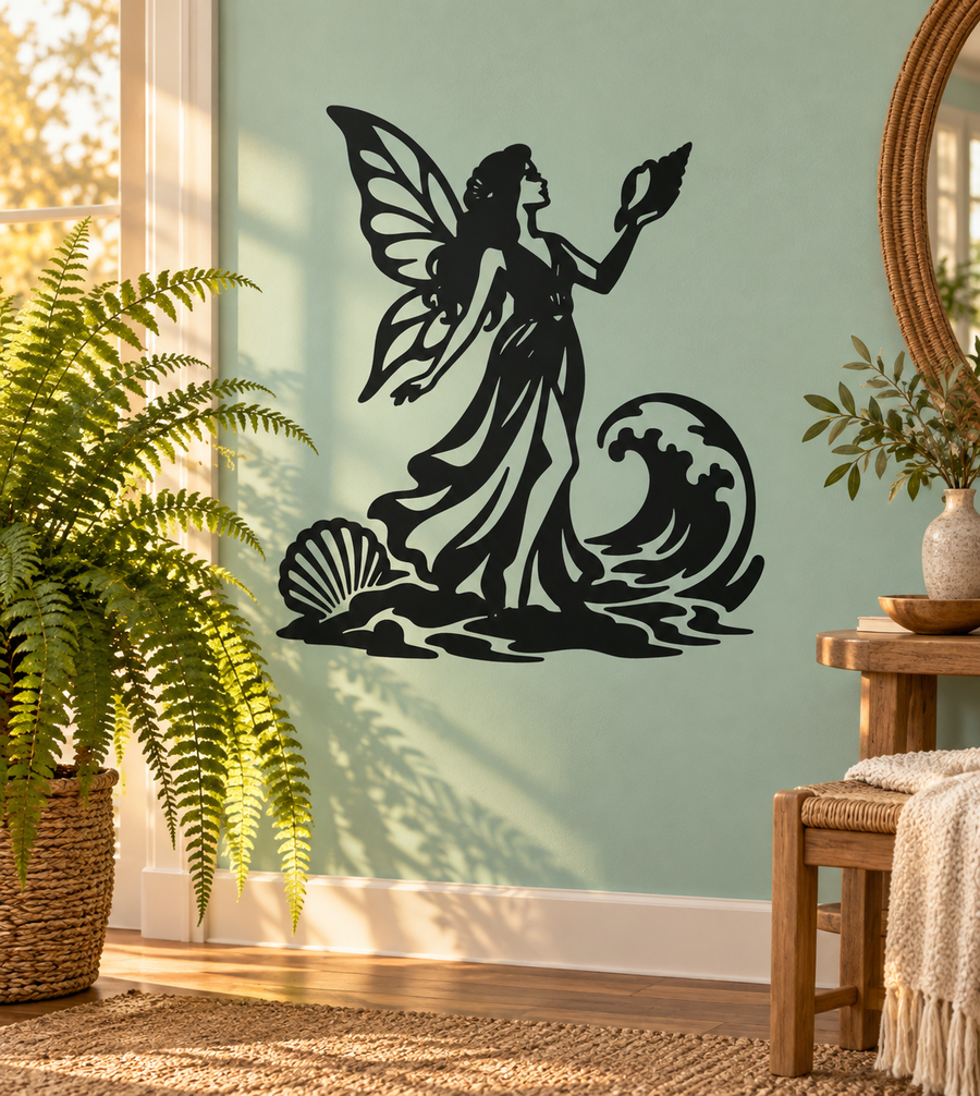 FairyCX028 — Shell and Tide Fairy; illustrative application of the exact PDF artwork
