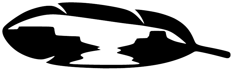 Black stylized animal silhouette window vinyl decal shape