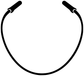 Jump rope loop vinyl decal outline in black on white background