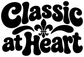 Black vinyl decal with bold “Classic at Heart” text and fleur-de-lis motif