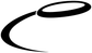 Vinyl decal outline of flying disc with upward arc, black design